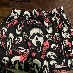 ghost face lounge shorts
